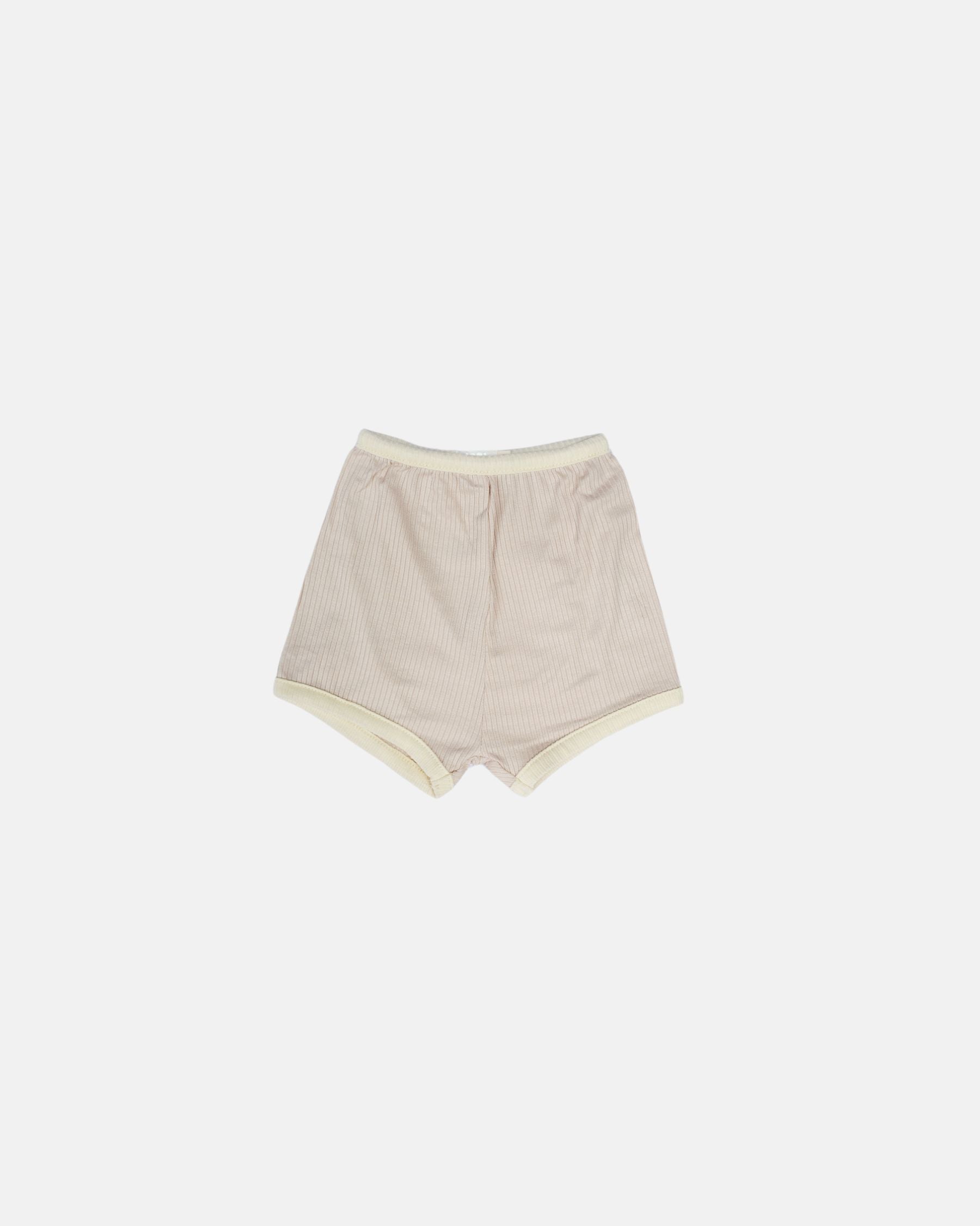 Summer Ribbed Shorts (Beige)