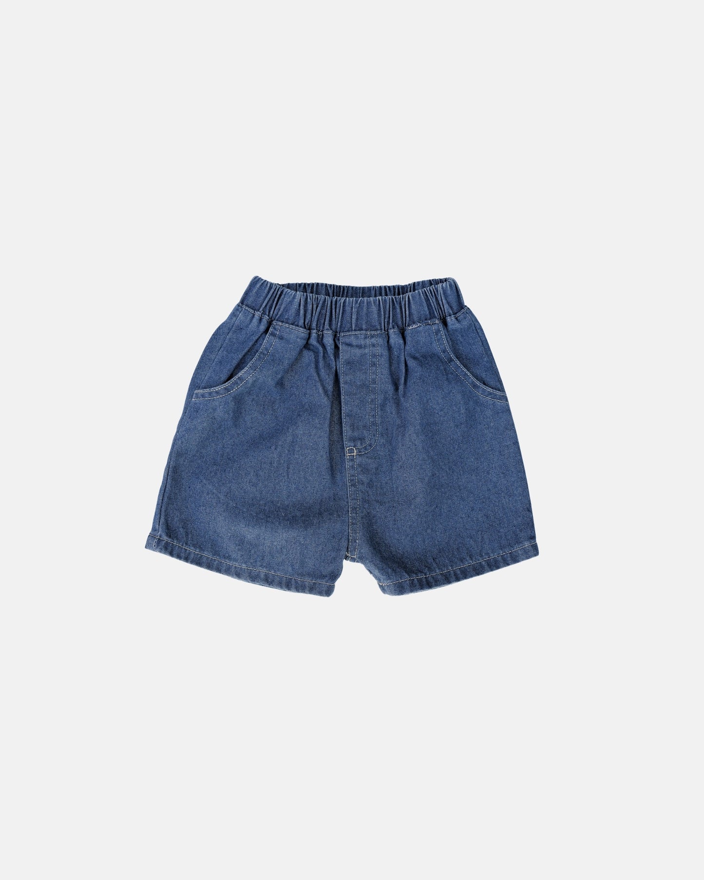 denim shorts front dark blue