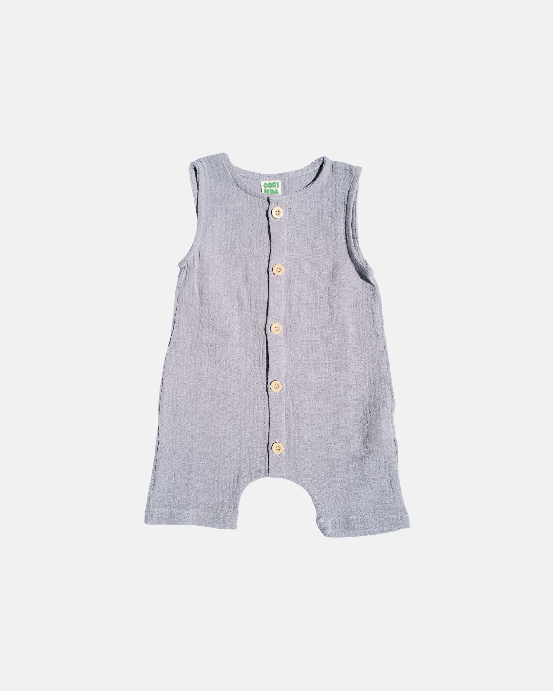 Muslin Romper (Blue)