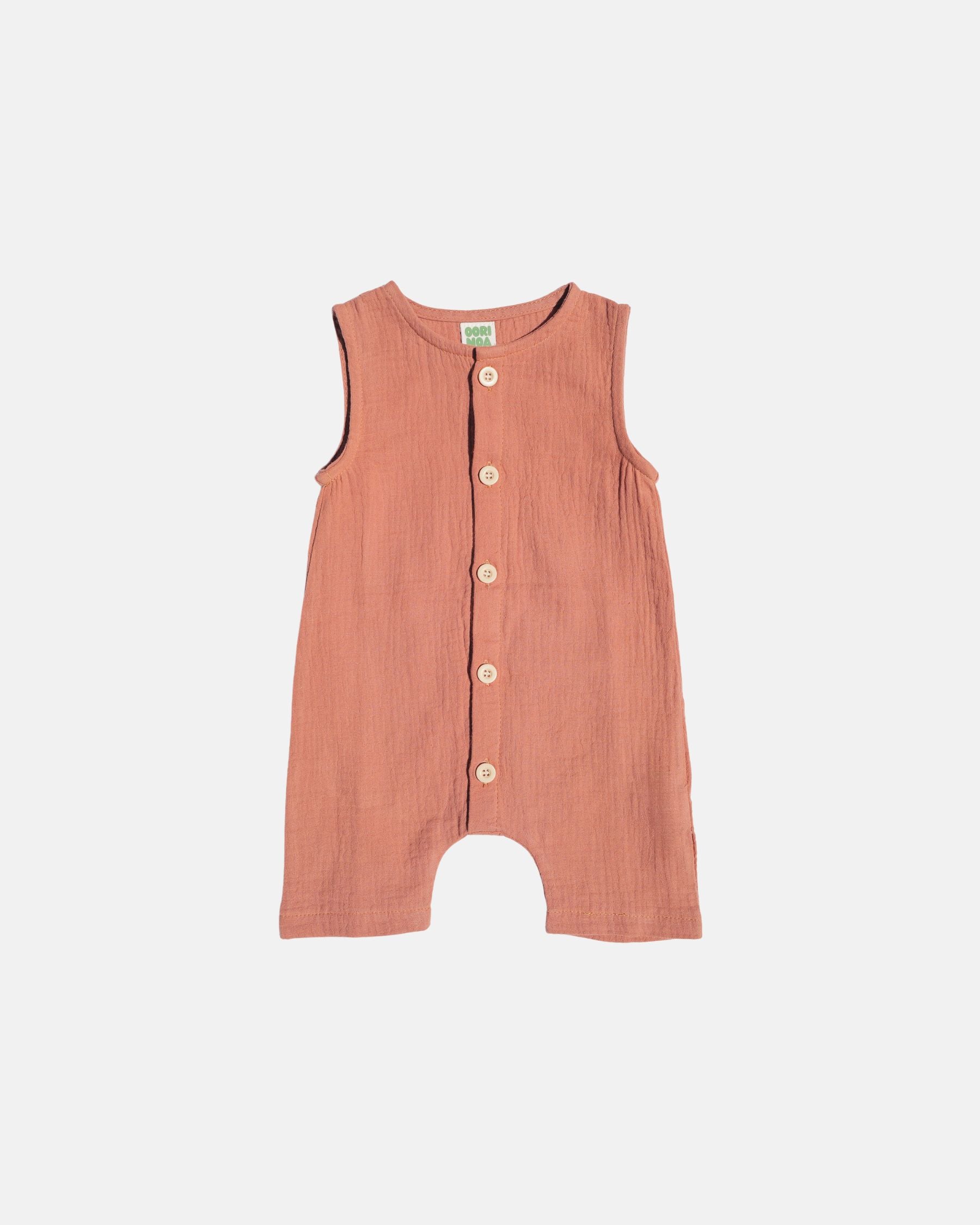 Muslin Romper (Terracotta)