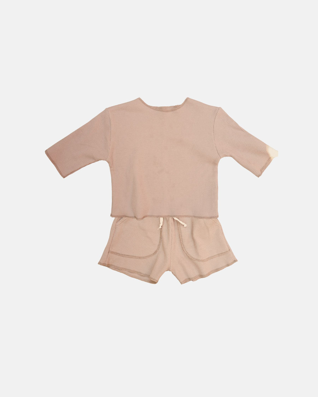 Waffled Overlock Set (Brown)