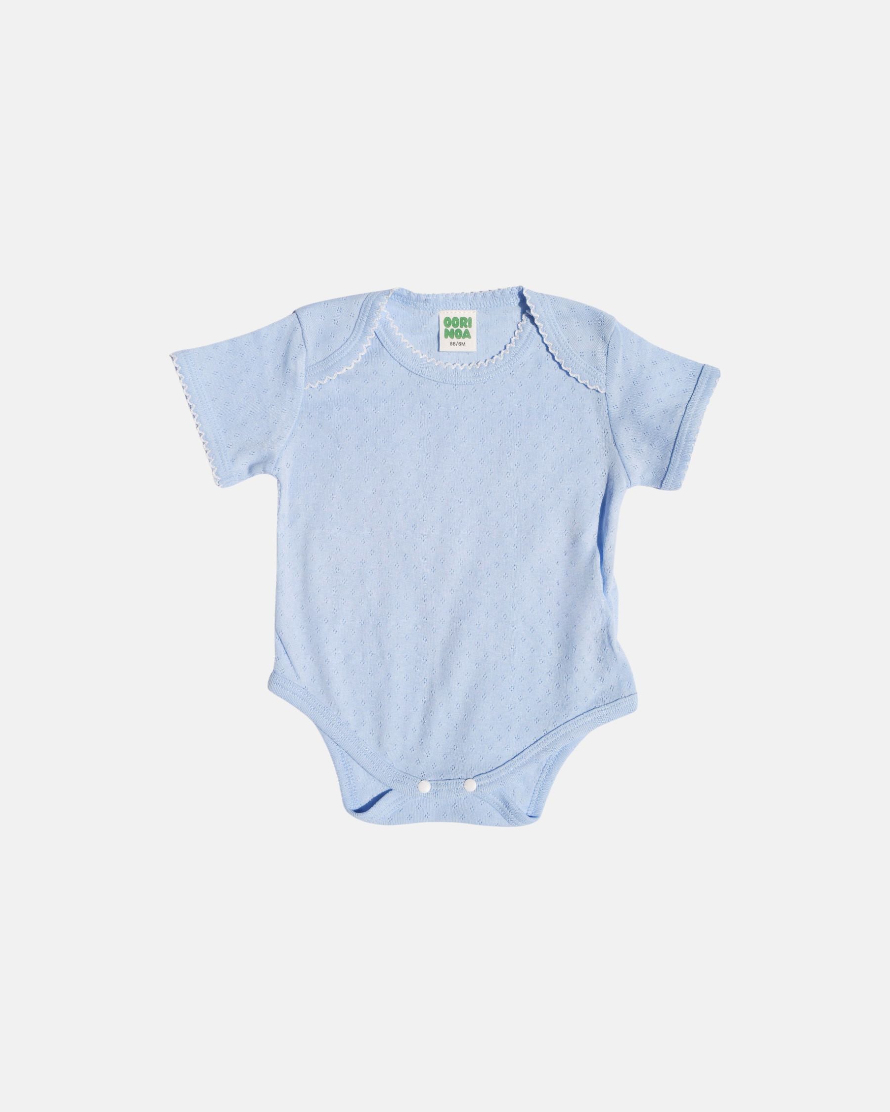 Pointelle Onesie (Blue)