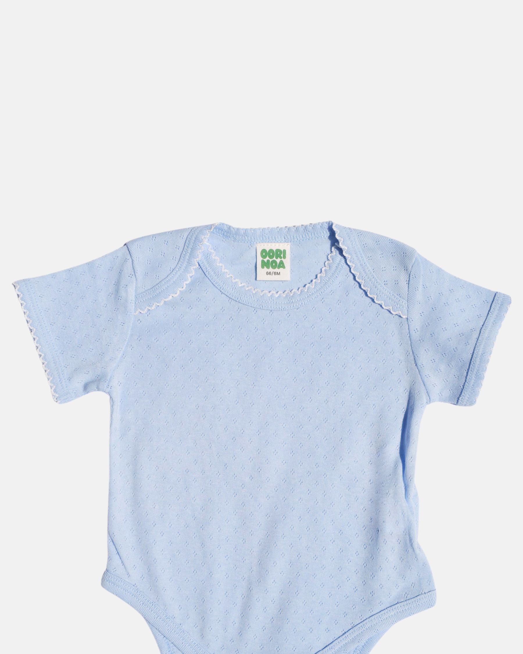 Pointelle Onesie (Blue)
