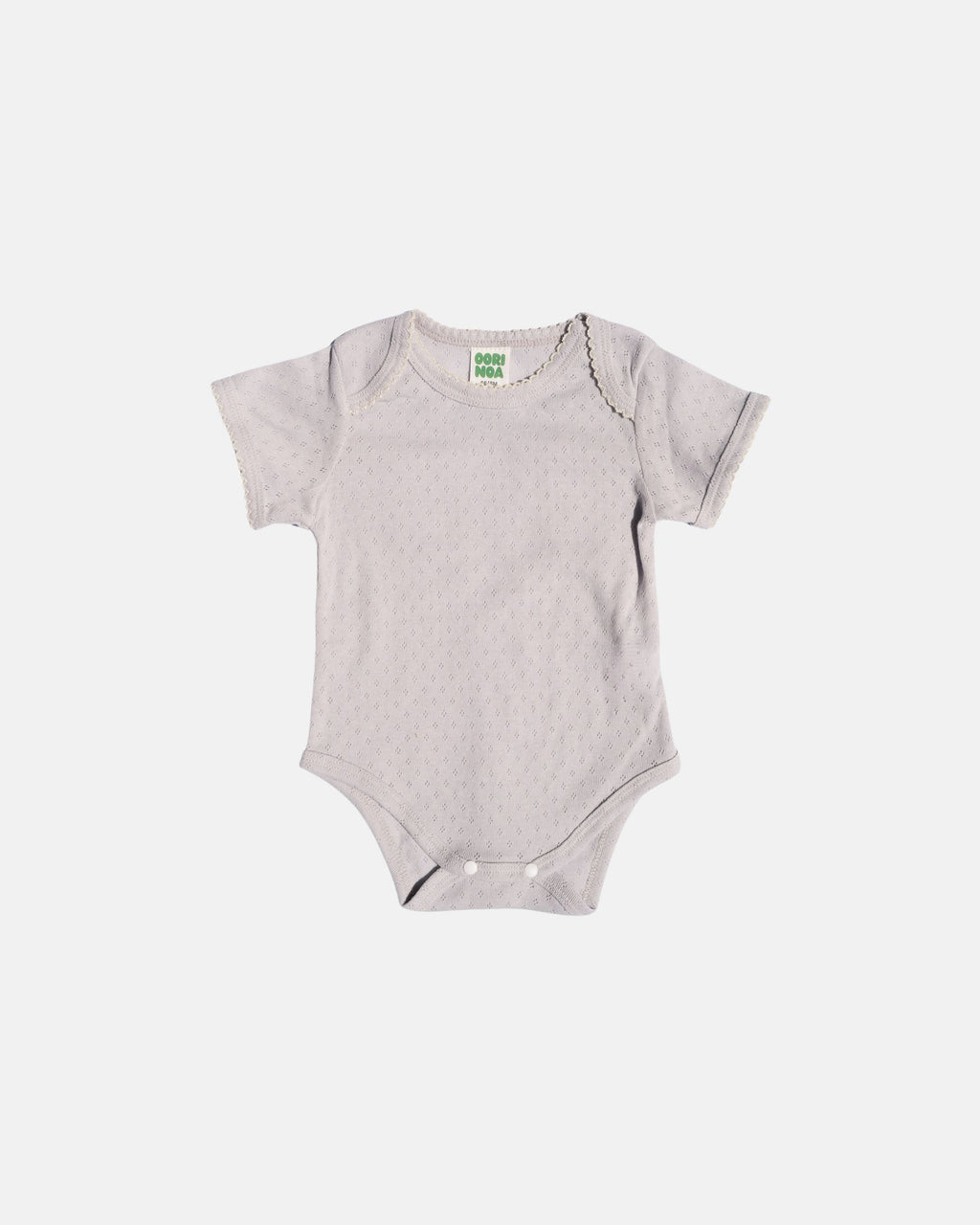 Pointelle Onesie (Grey)