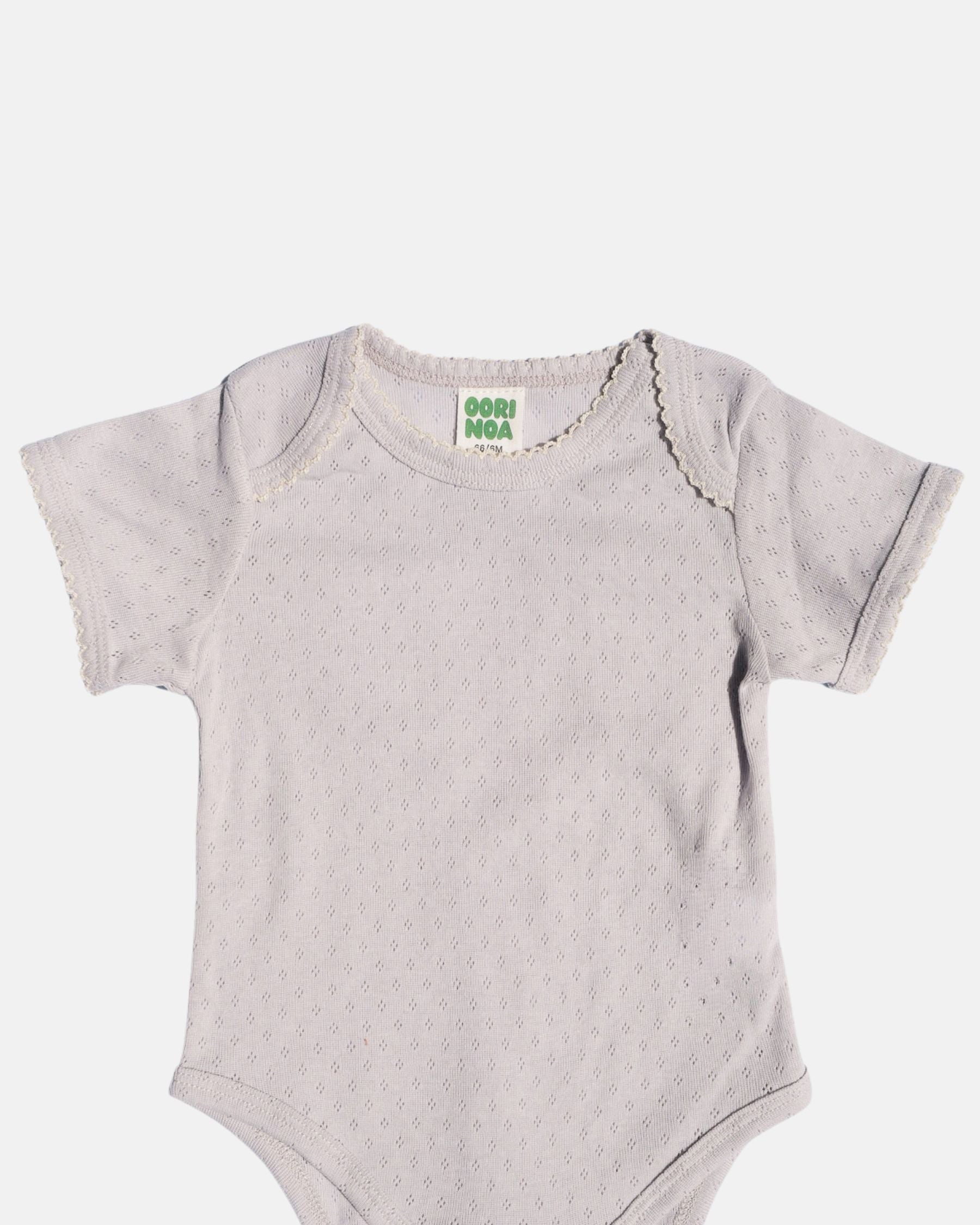 Pointelle Onesie (Grey)