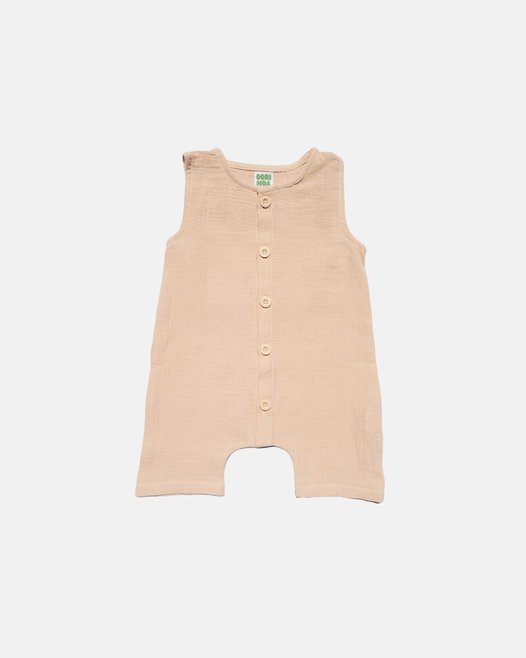 Muslin Romper (Beige)
