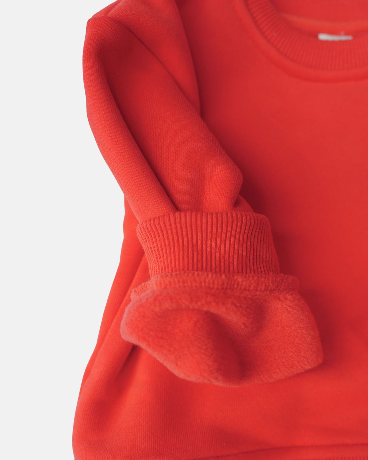 Fleece Sweater Sweatpant Set (Red)