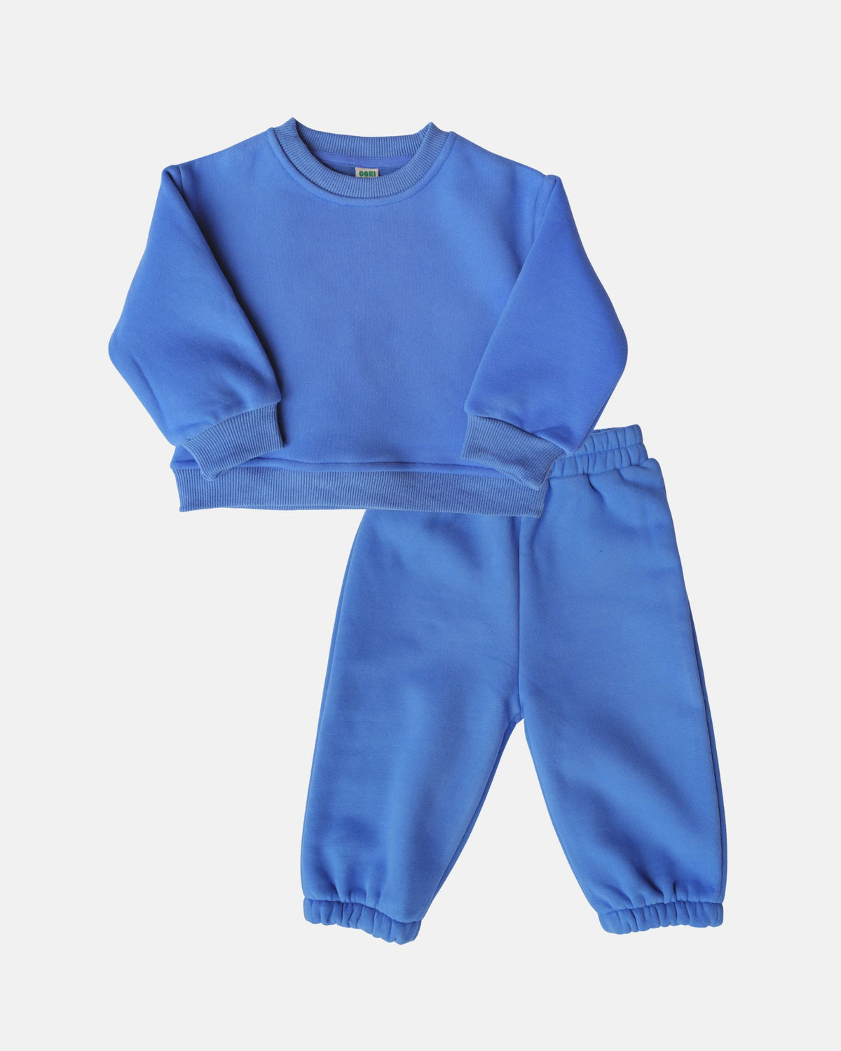 Fleece Sweater Sweatpant Set (Blue)