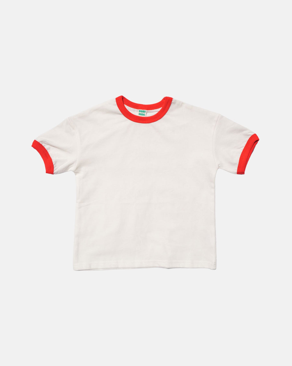 Contrast Cotton Tee (Varsity Red)