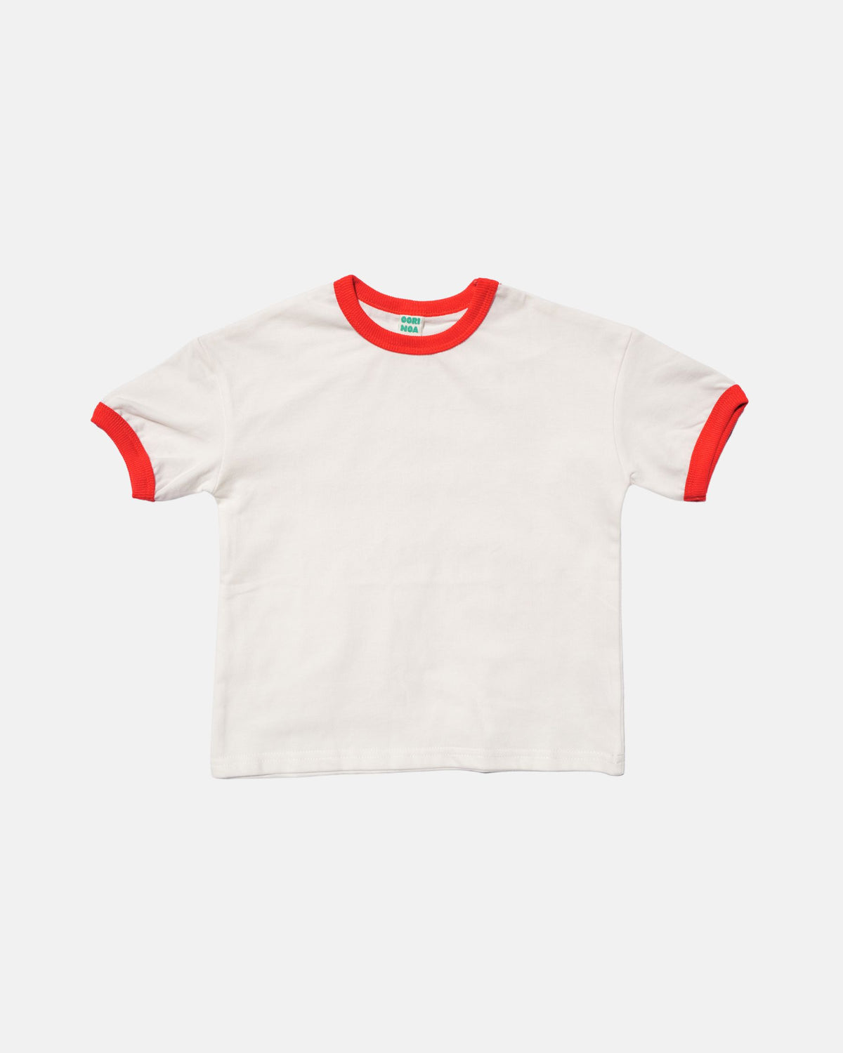 Contrast Cotton Tee (Varsity Red)