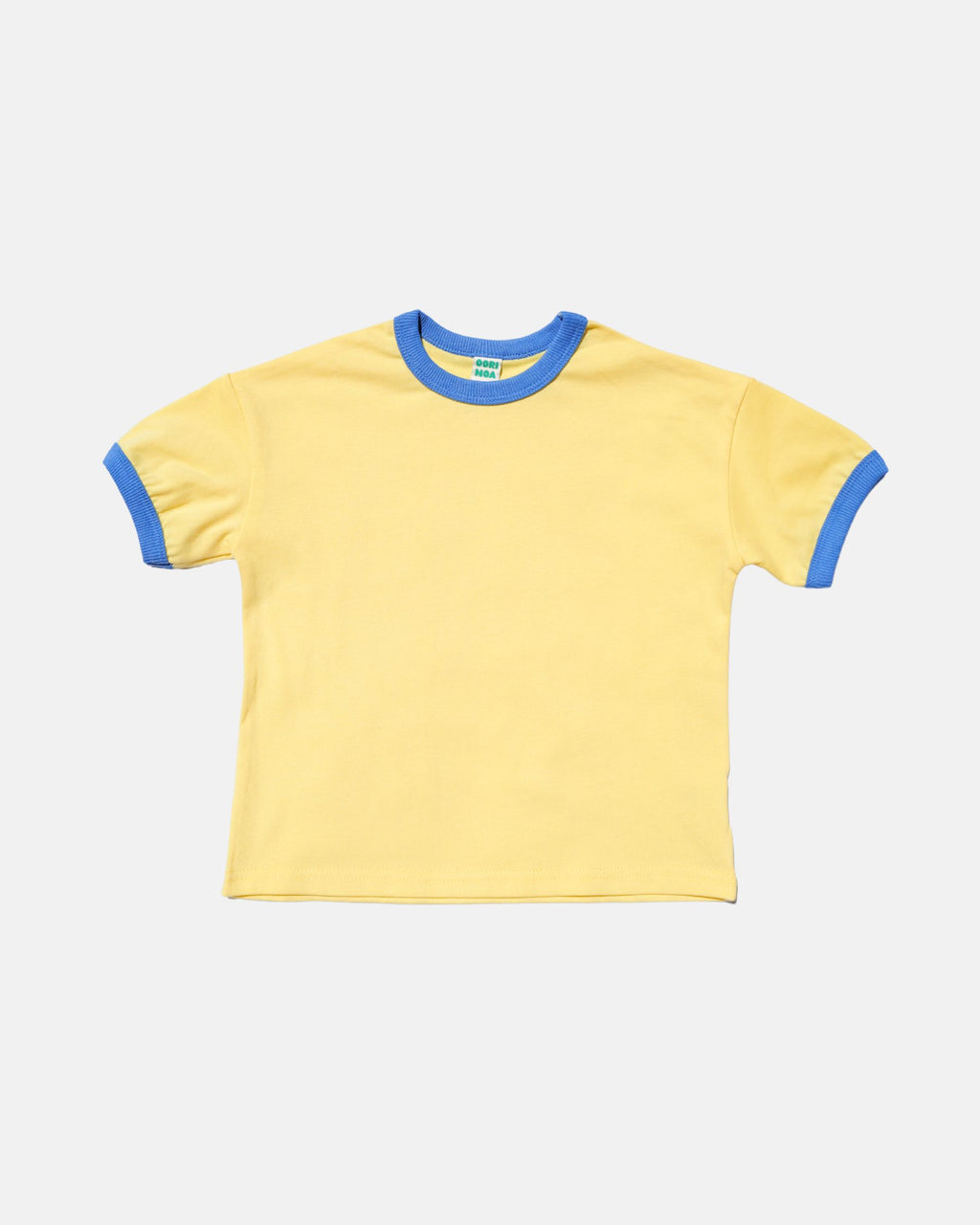 Contrast Cotton Tee (Sunny Blue)