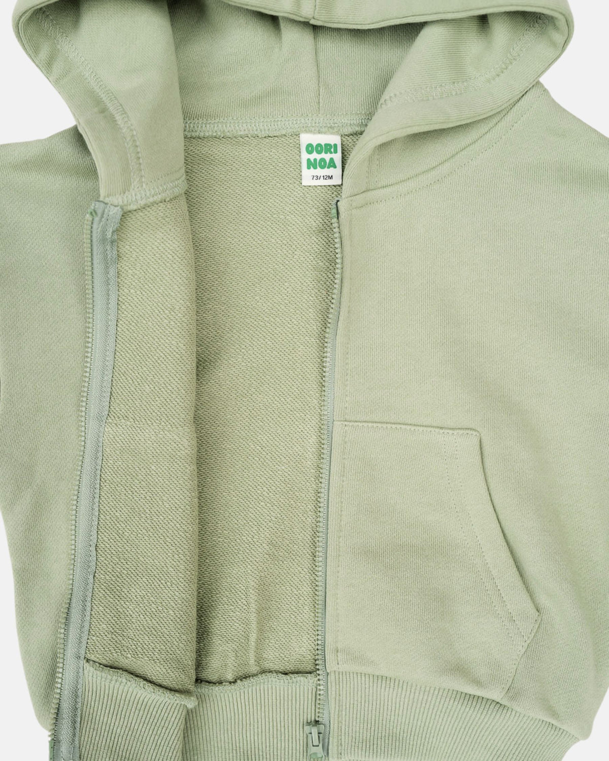 Heavyweight Zip-Up Hoodie (Sage)