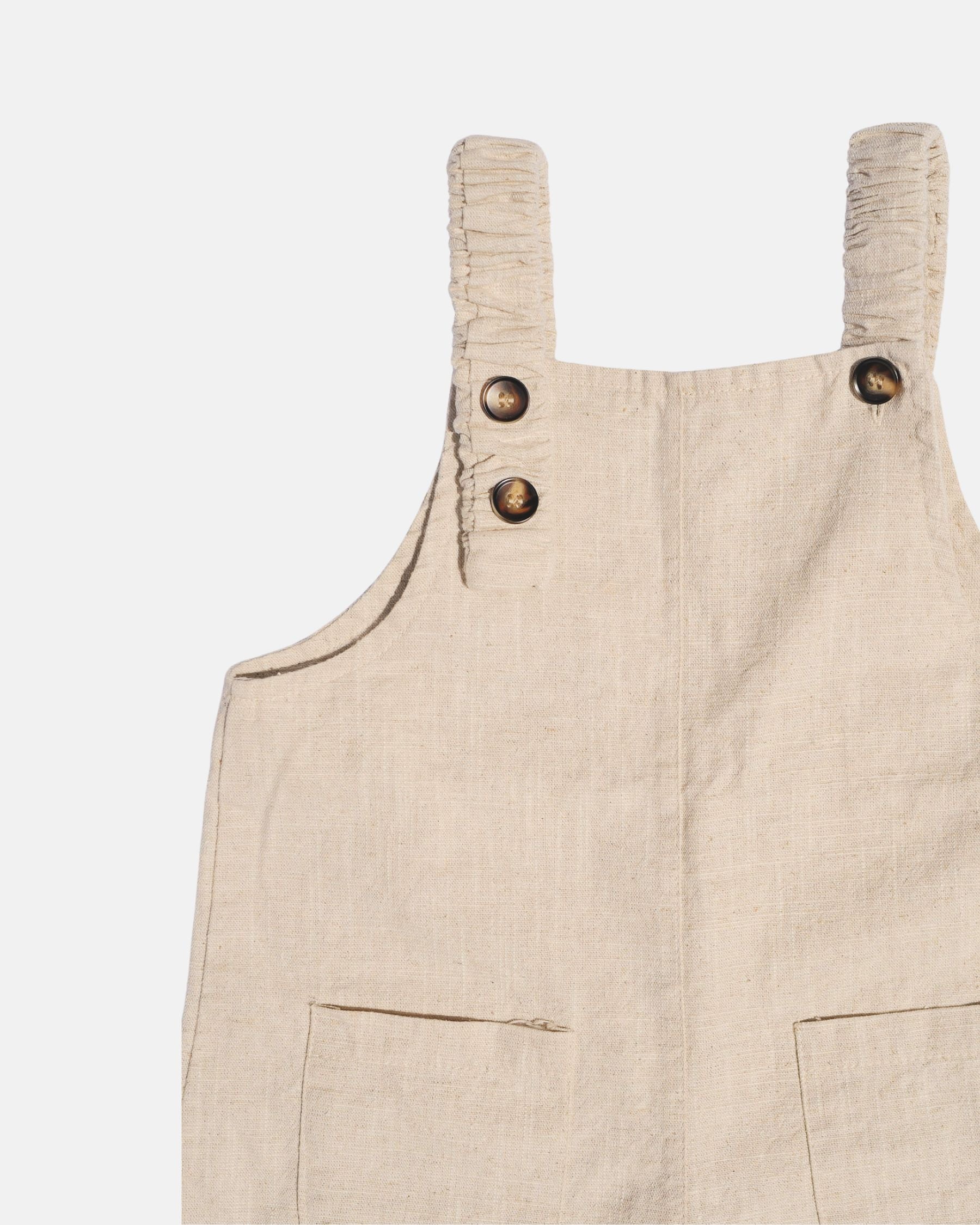 Linen Overalls (Beige)