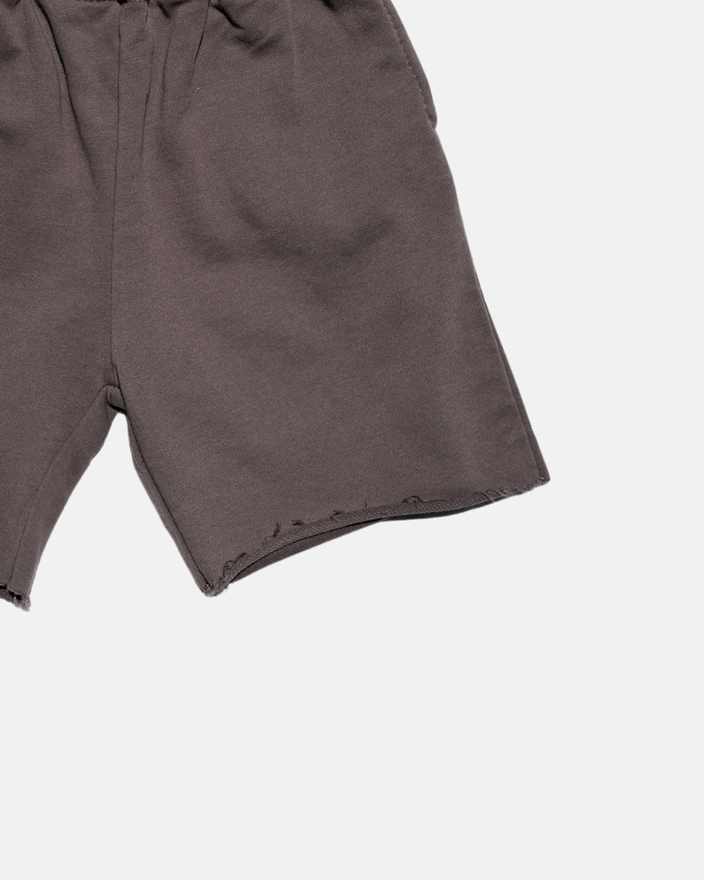 Raw Hem Sweat Shorts (Grey)