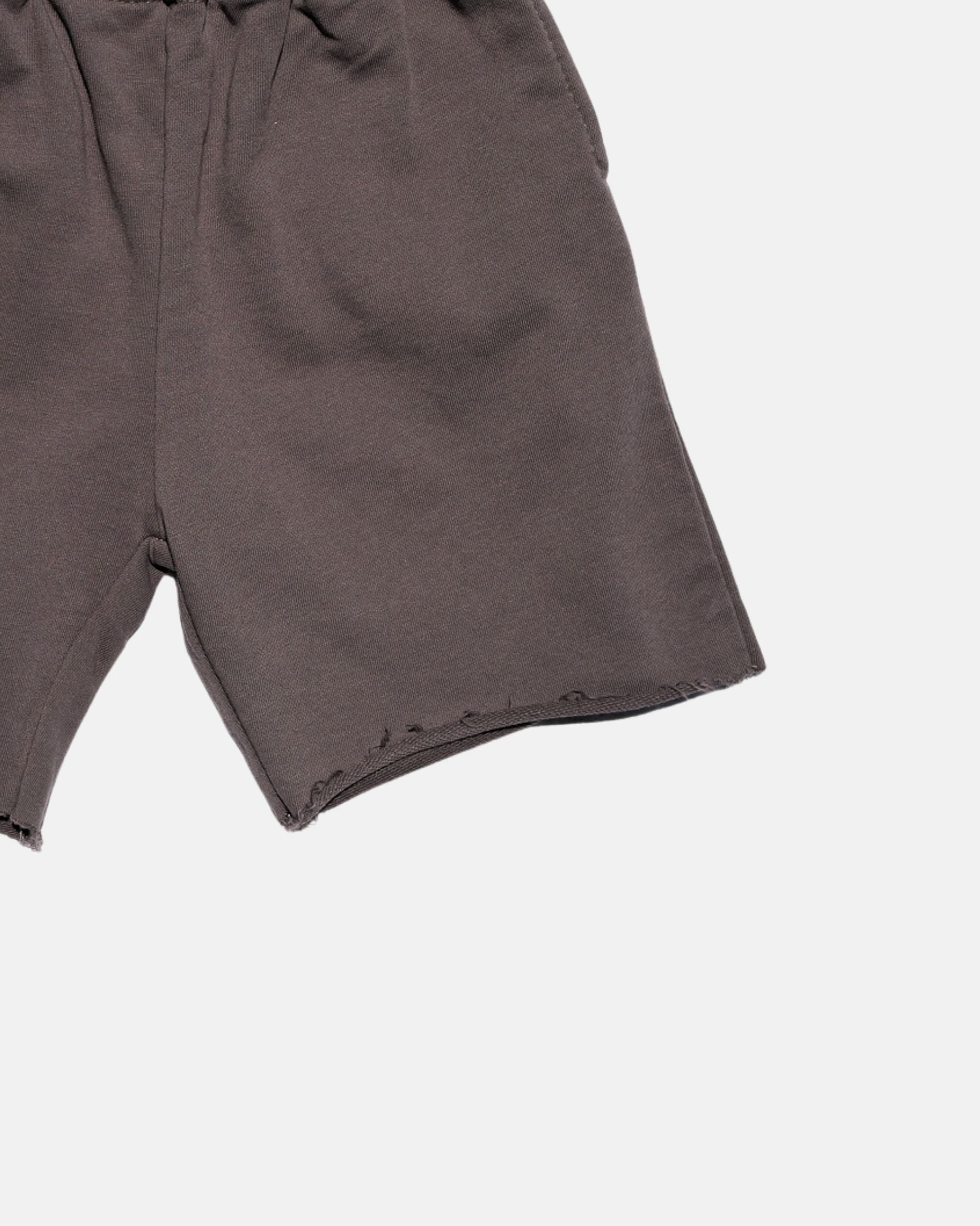 Raw Hem Sweat Shorts (Grey)