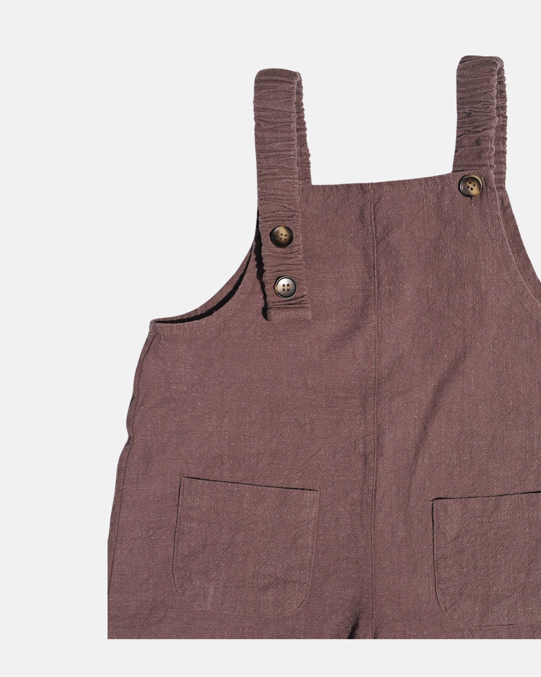 Linen Overalls (Brown)