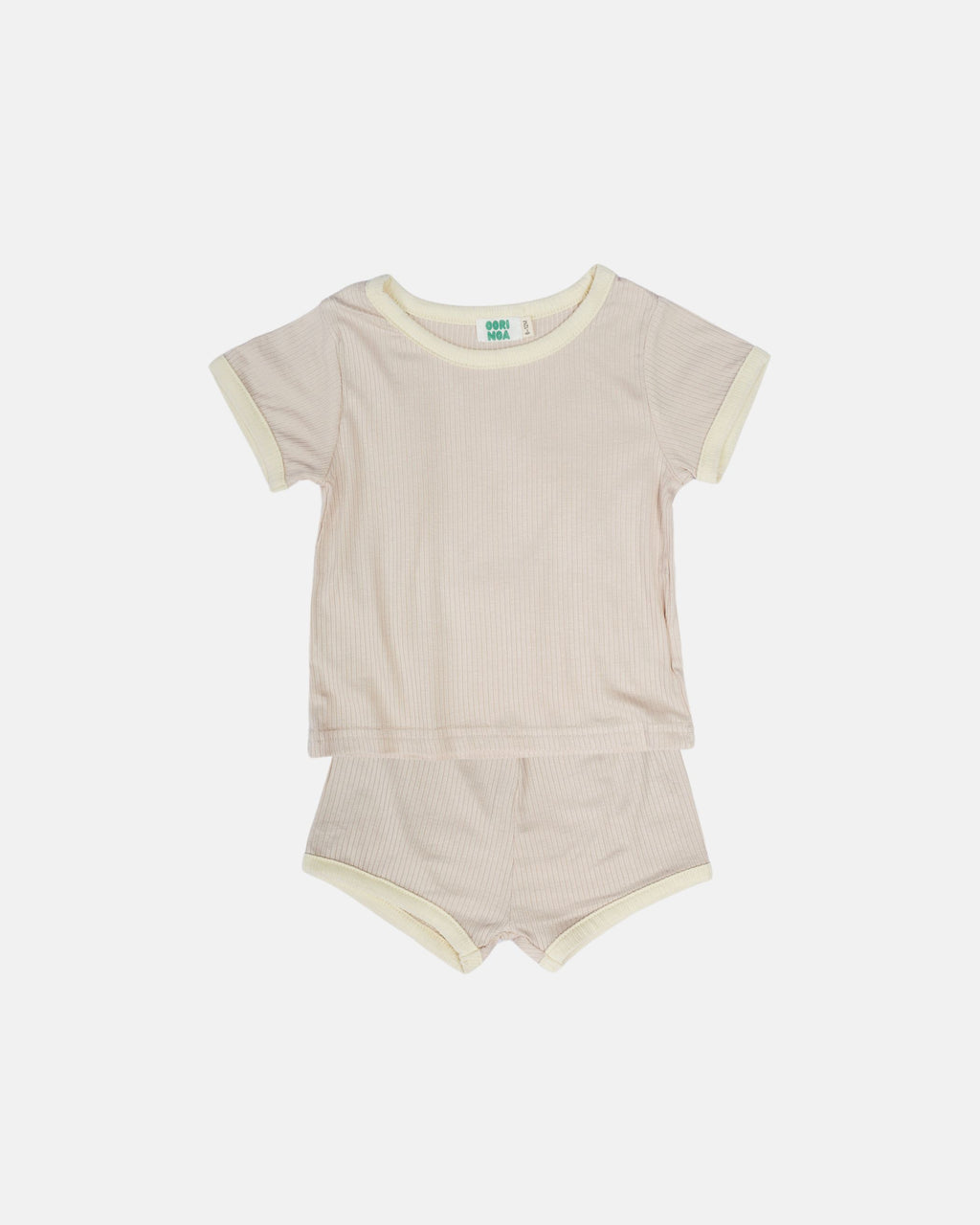 Summer Ribbed Set (Beige)