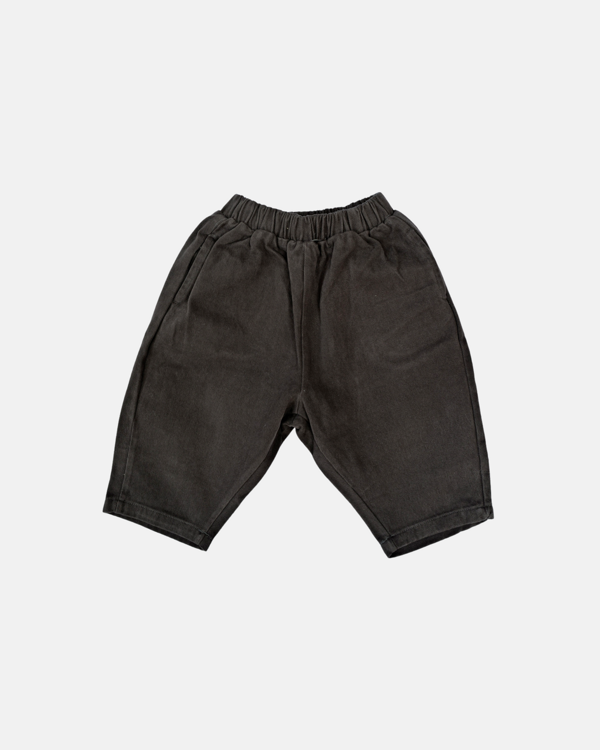 Barrel Cotton Trousers (Black)