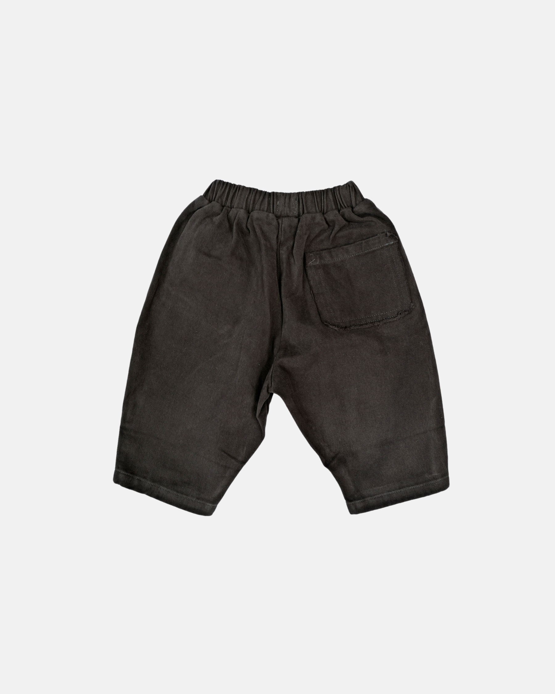 Barrel Cotton Trousers (Black)