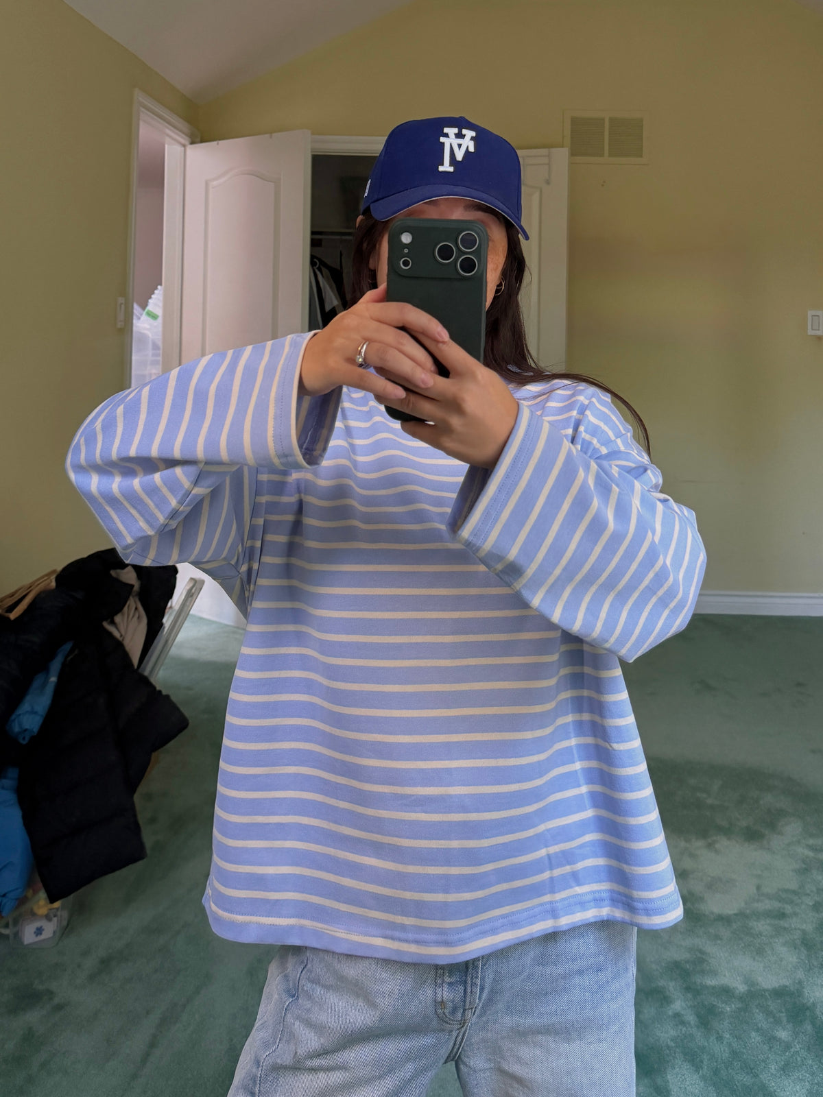 Adult Boxy Long Sleeve (Light Blue)