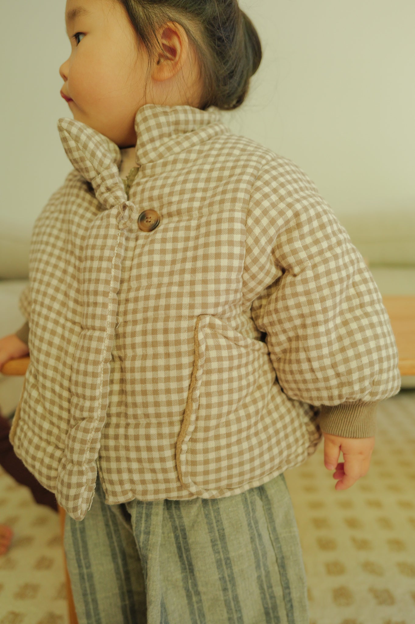 Plaid Winter Jacket (Brown)