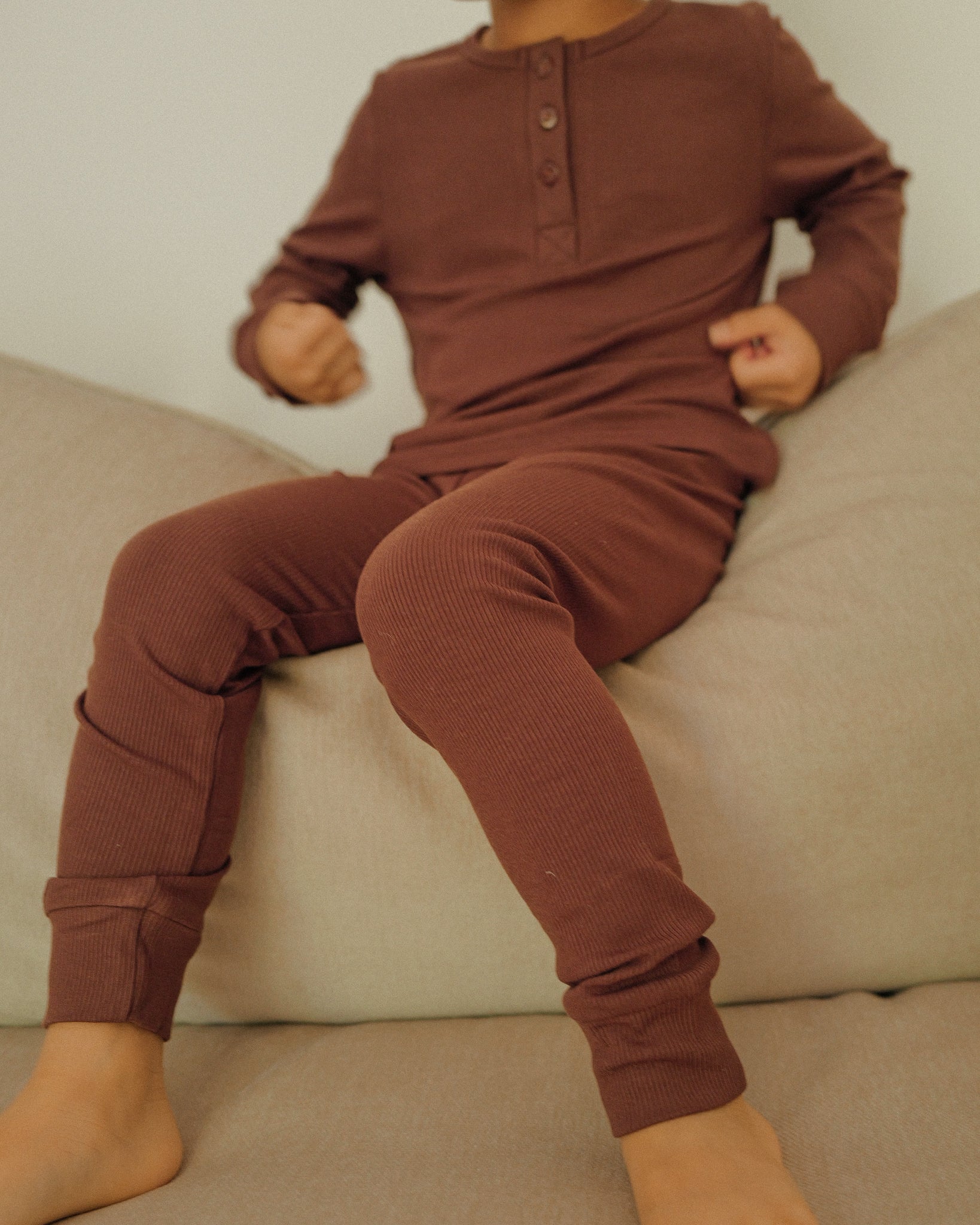 Ribbed Lounge Set (Coffee)