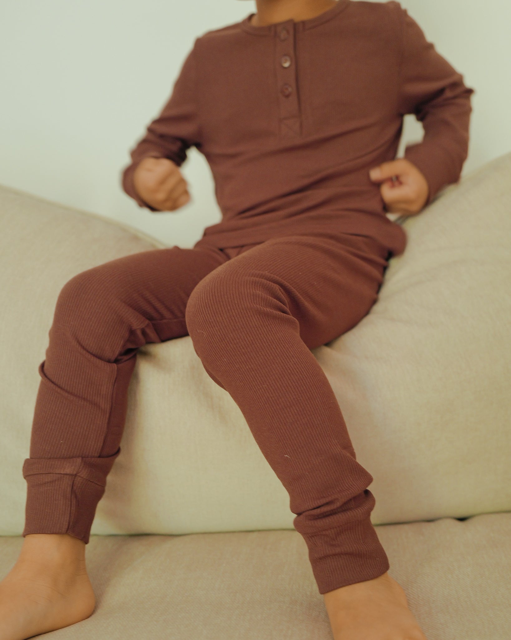Ribbed Lounge Set (Beige)