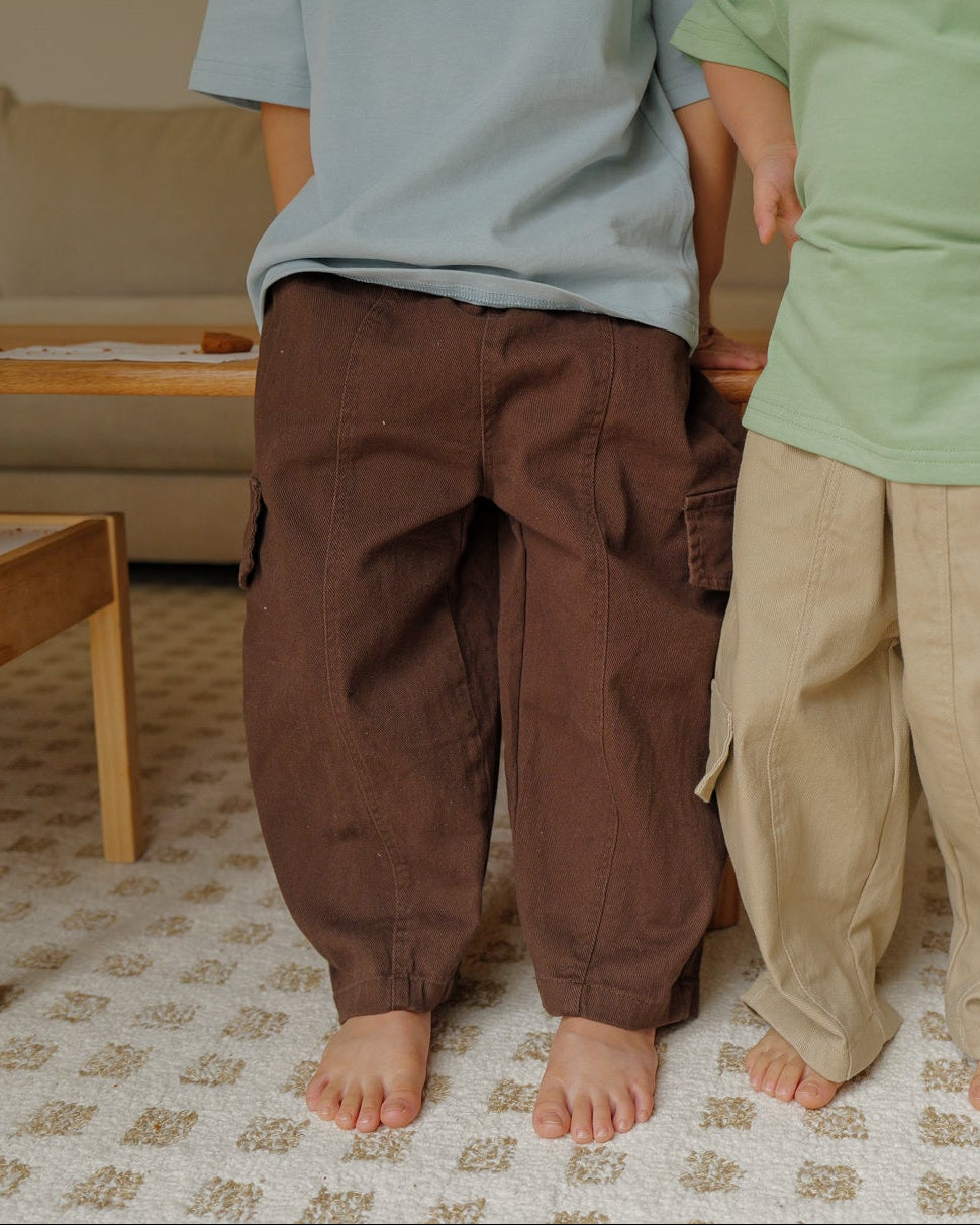 Barrel Cargo Pants (Brown)