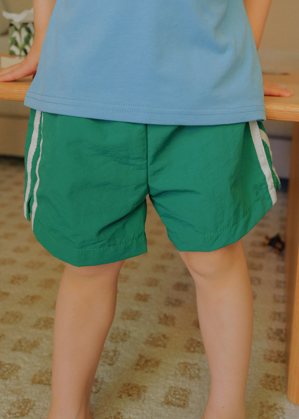 Nylon Rally Shorts (Field Green)