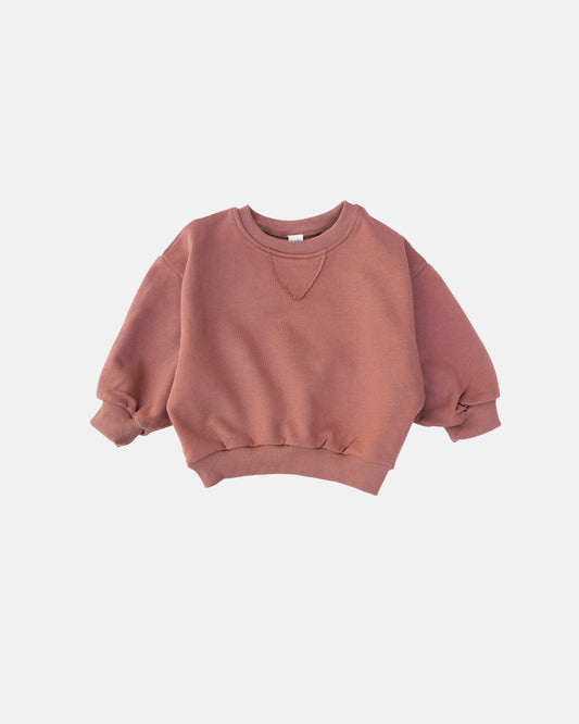 baggy crew sweatshirt terracotta