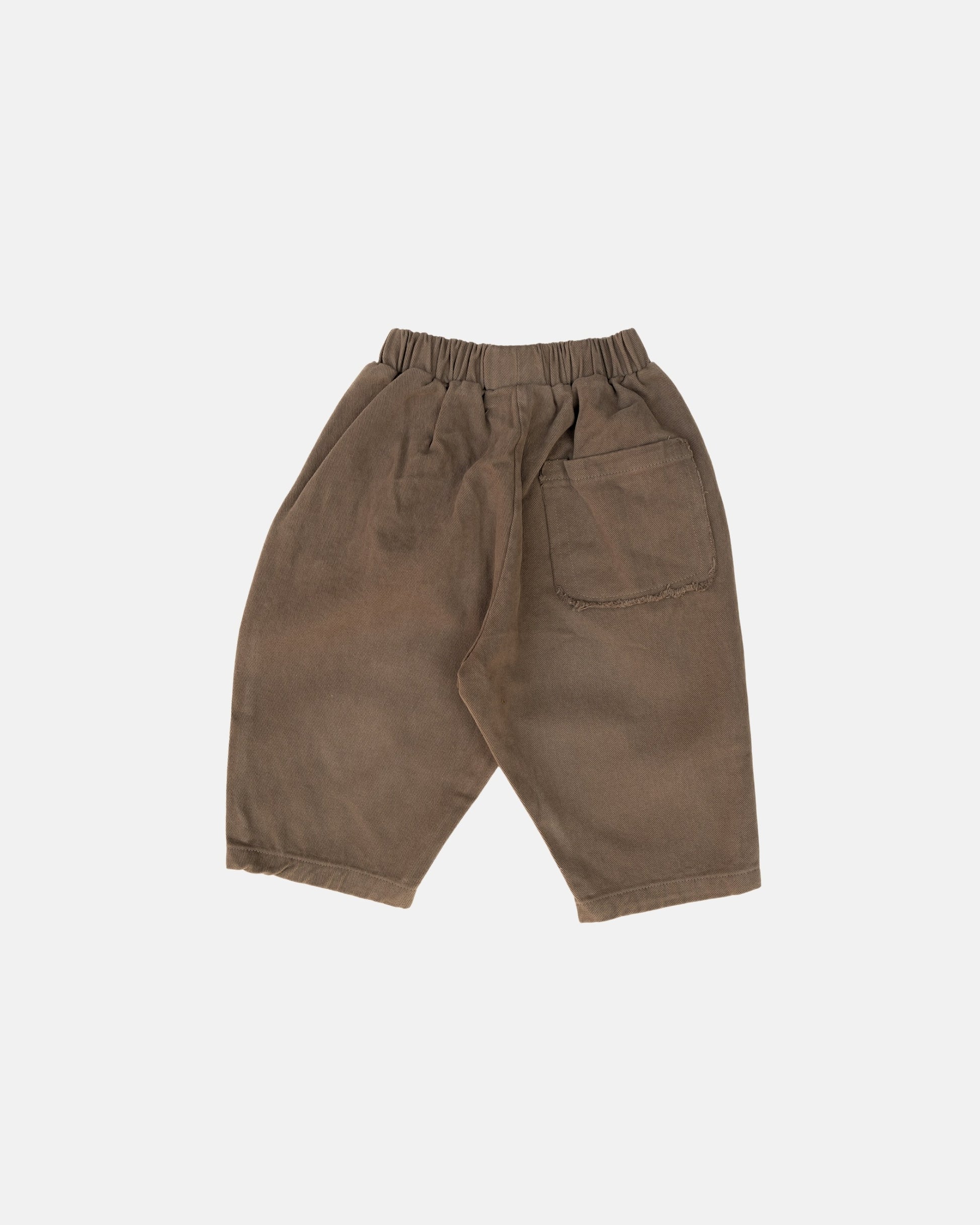 barrel cotton trousers back