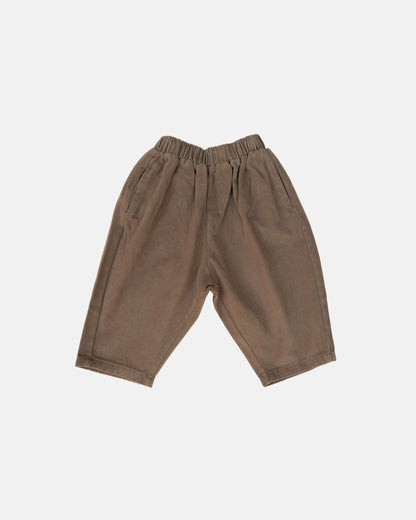 barrel cotton trousers front