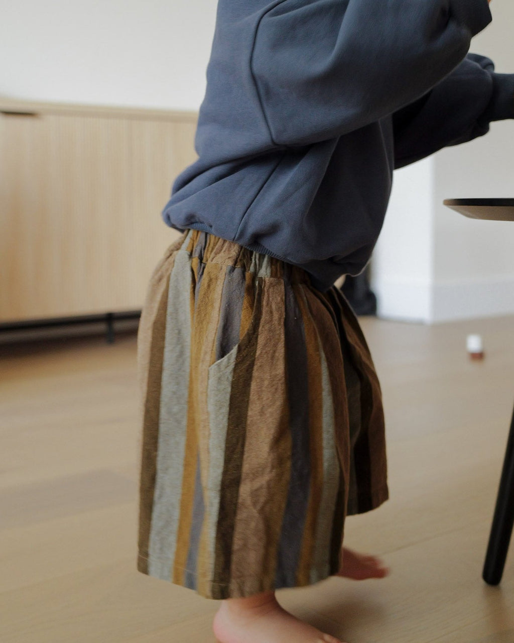 boy in oori noa's striped cropped pant