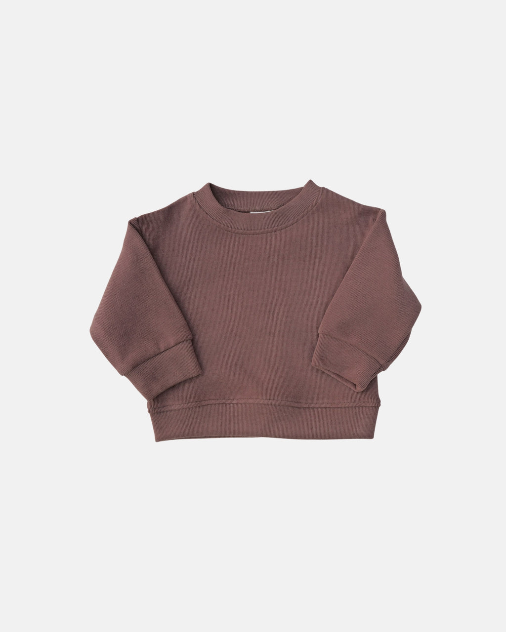 everyday ribbed sweater brown