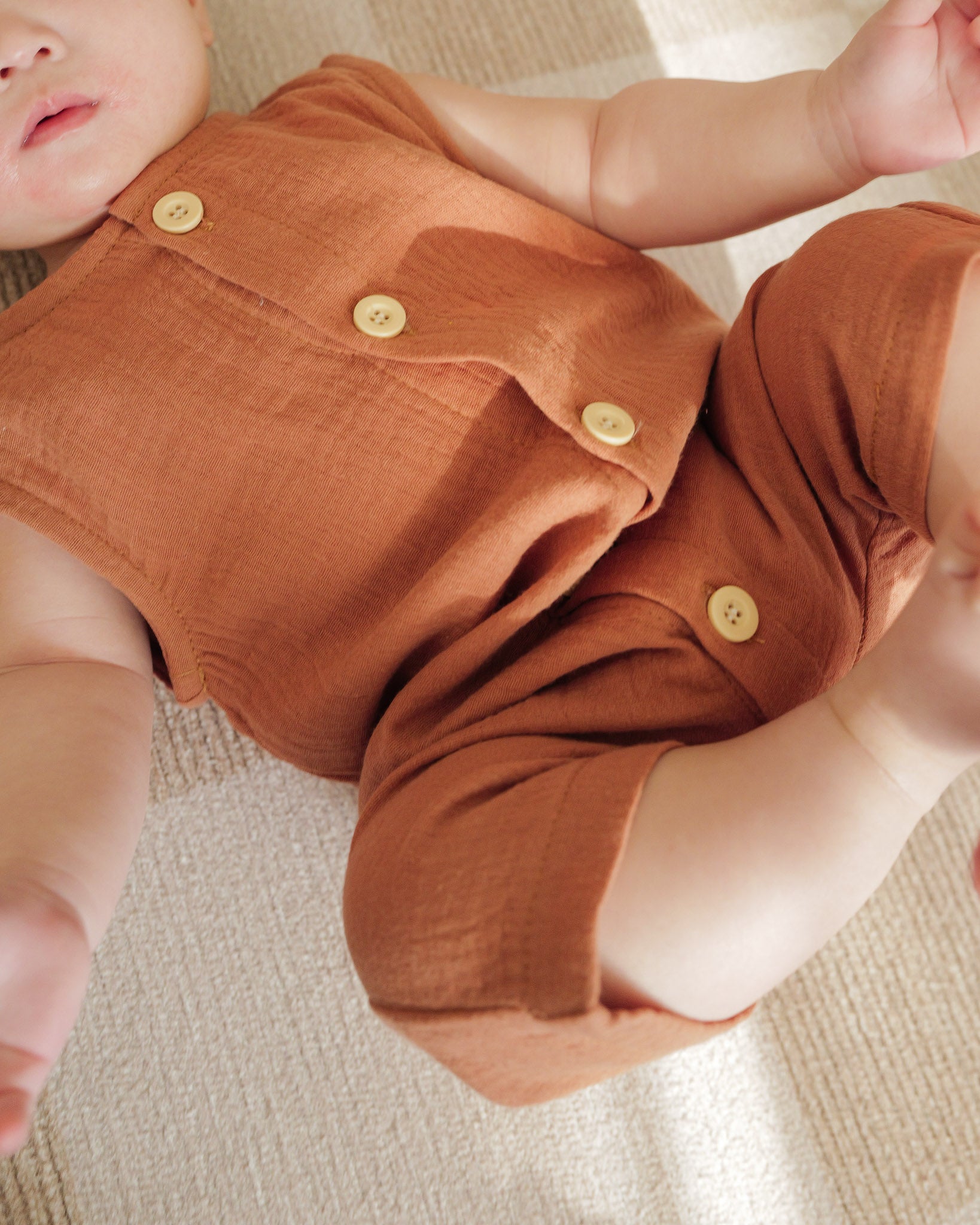Muslin Romper (Terracotta)