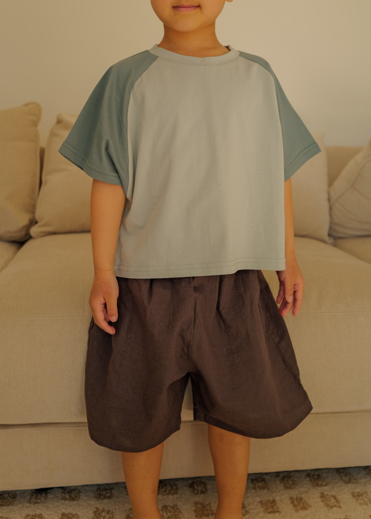 Linen Bermuda Shorts (Grey)