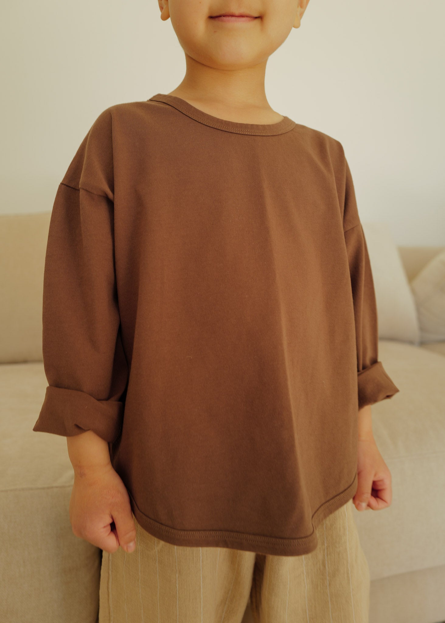 Essential Long Sleeve (Brown)
