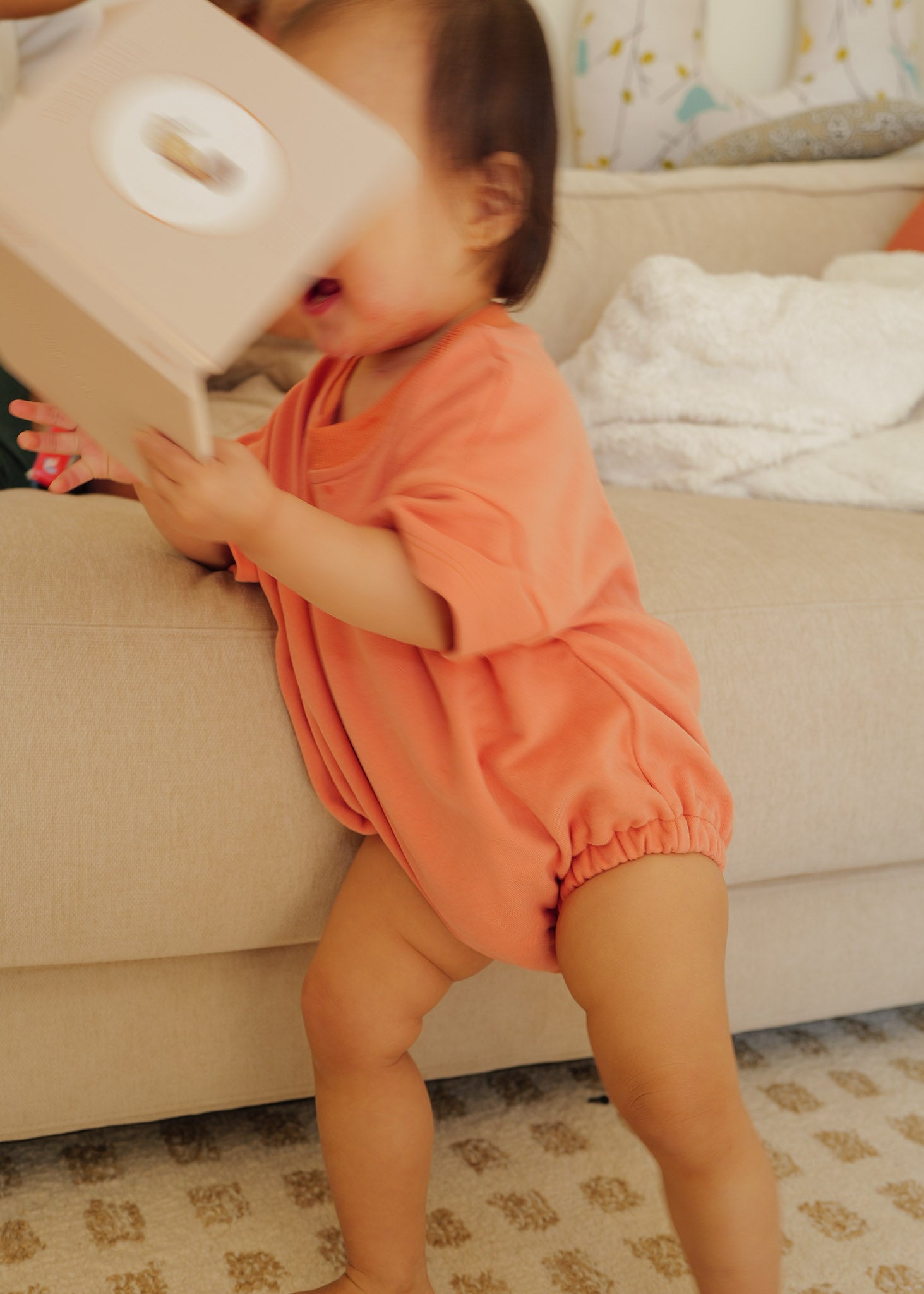Short-Sleeve Jumper (Peach)