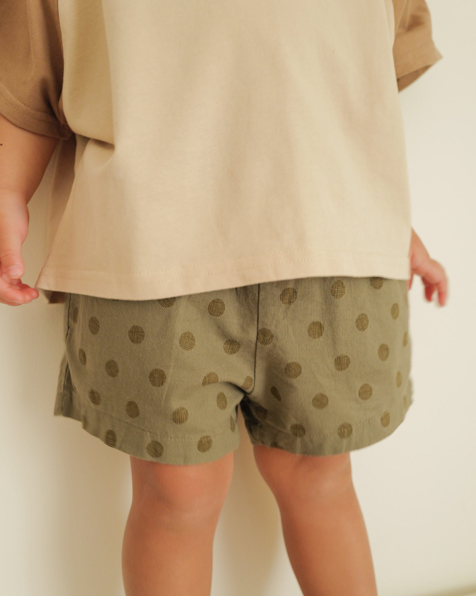 Polka Dot Shorts (Beige)