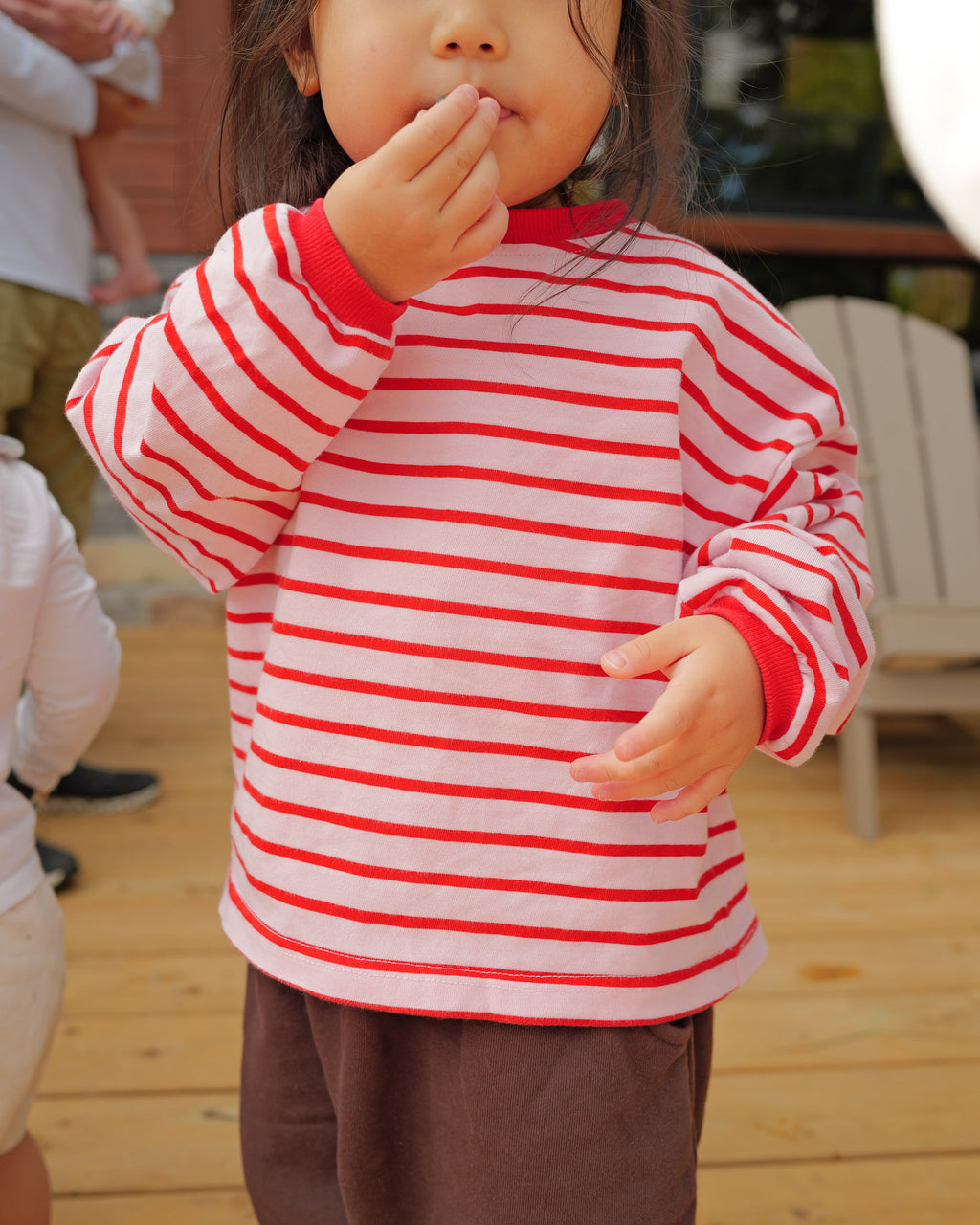 Boxy Long Sleeve (Cherry)