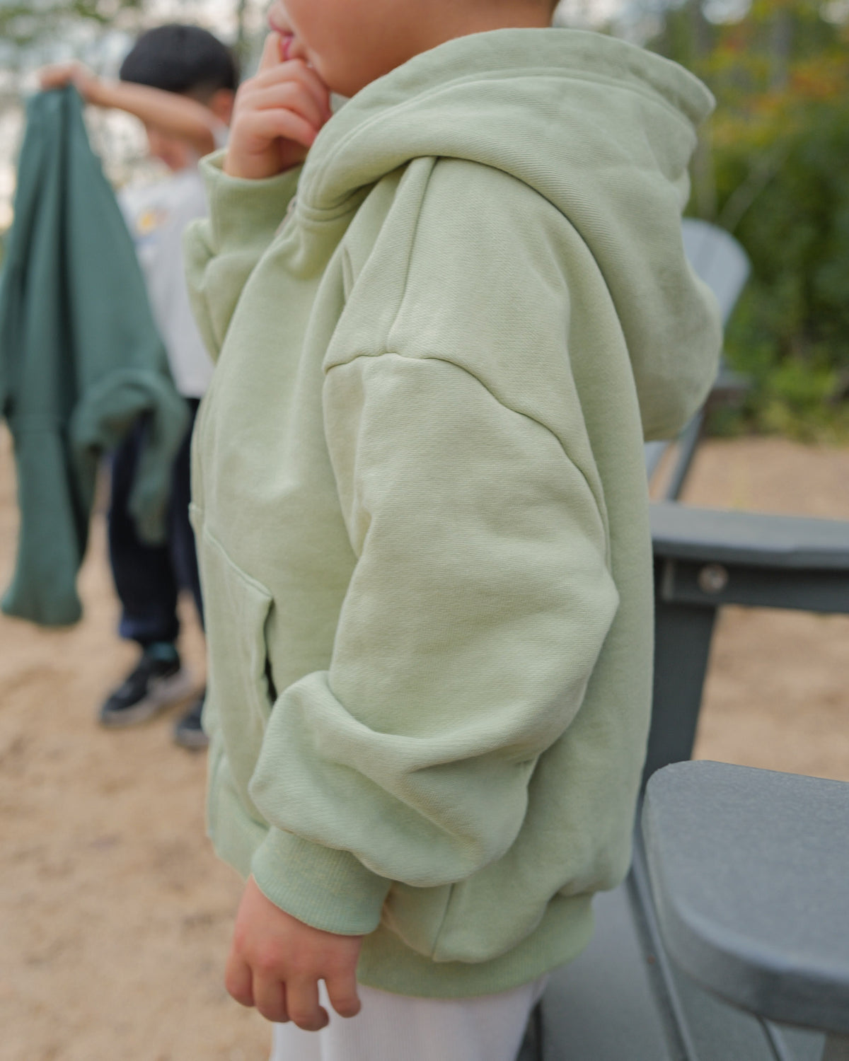 Heavyweight Zip-Up Hoodie (Sage)