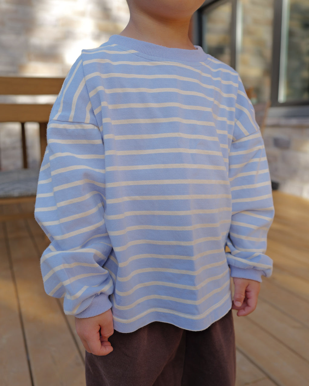 Boxy Long Sleeve (Light Blue)