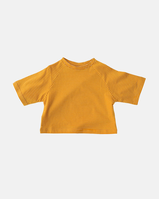 pin striped tee mustard