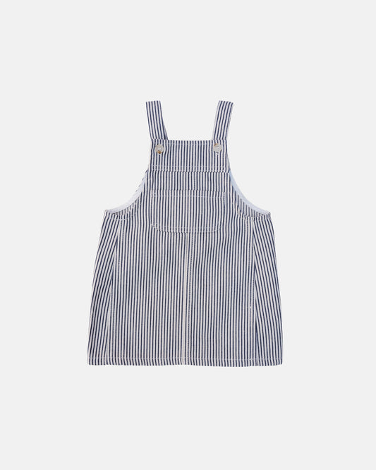 striped denim dress