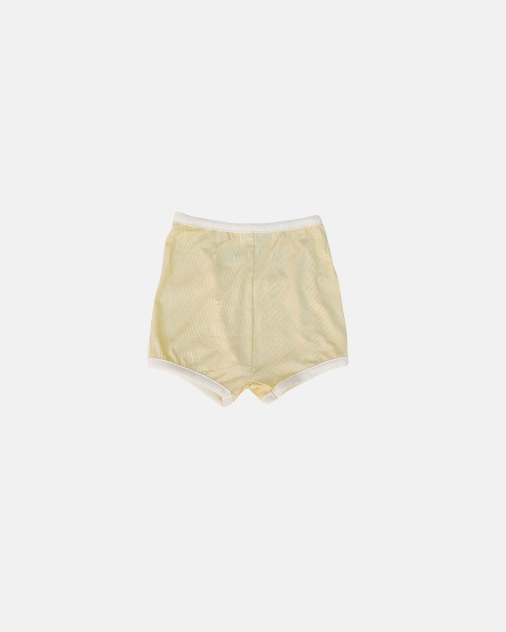 summer ribbed shorts yellow