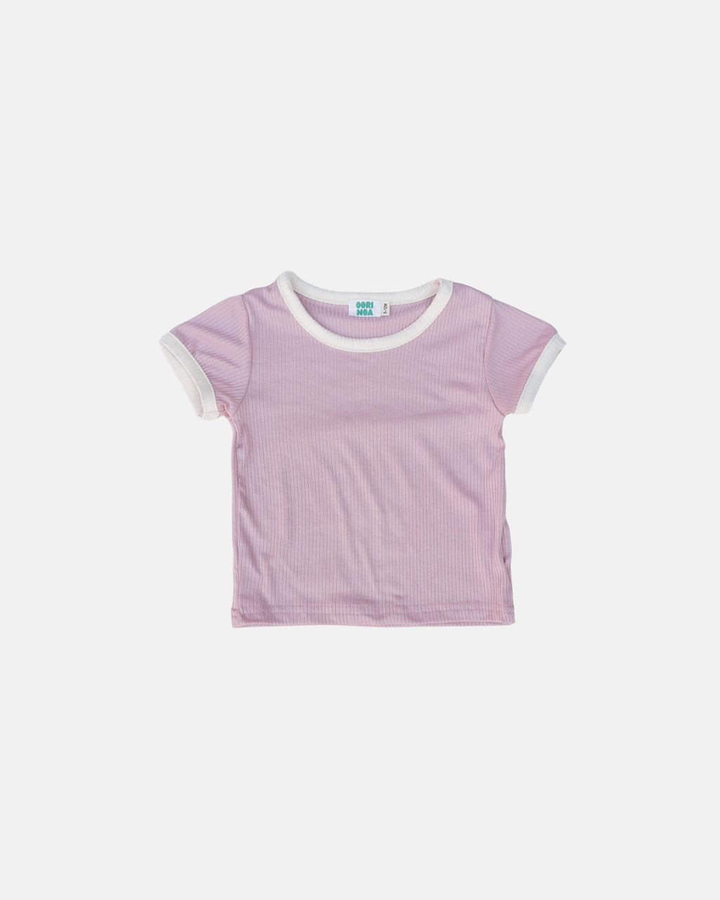 summer ribbed tee pink