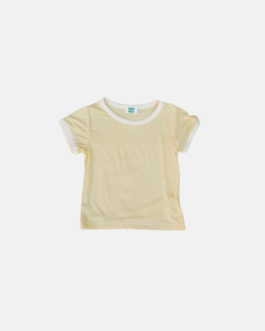 summer ribbed tee yellow