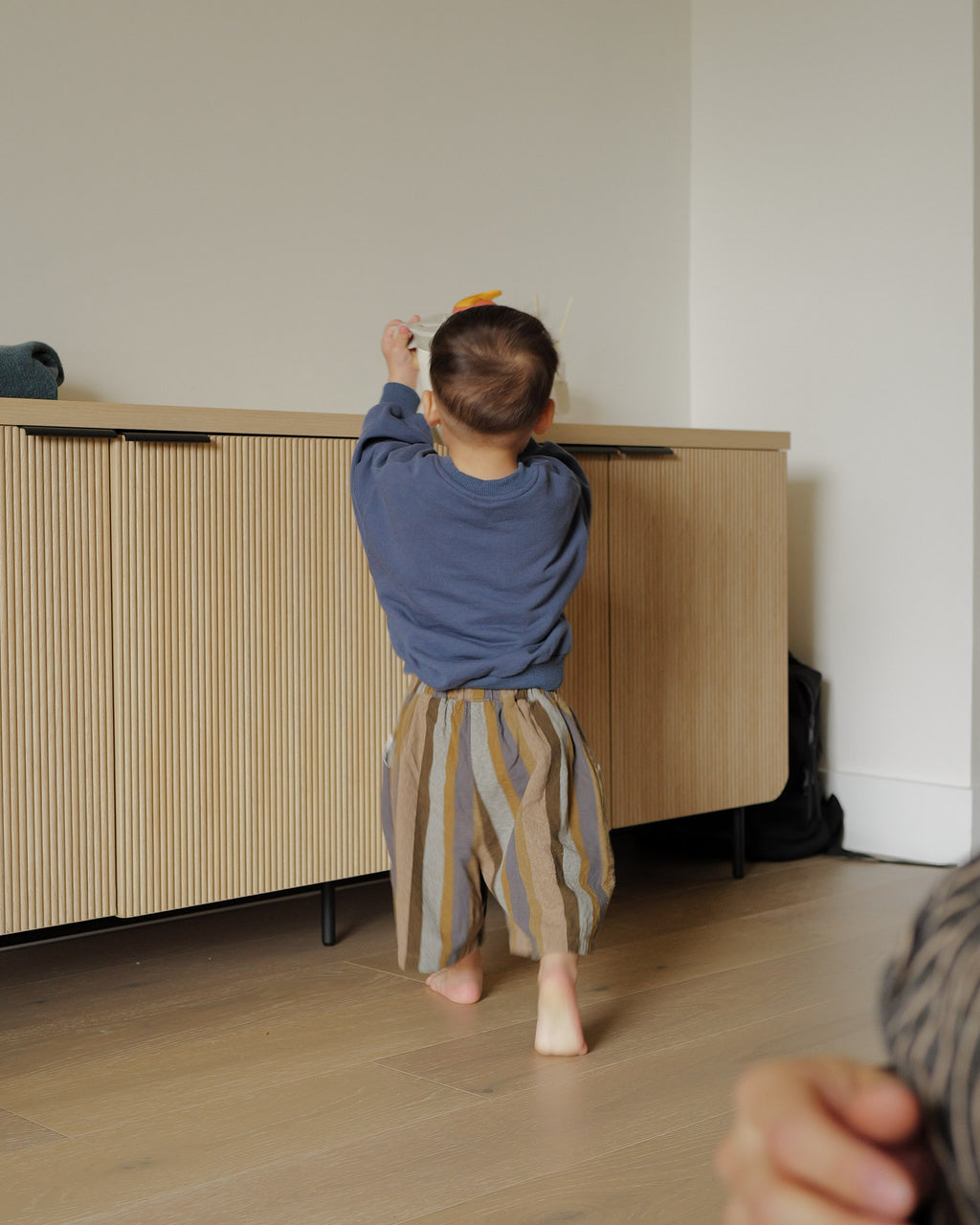 photo of boy in oori noa's breezy cropped pant