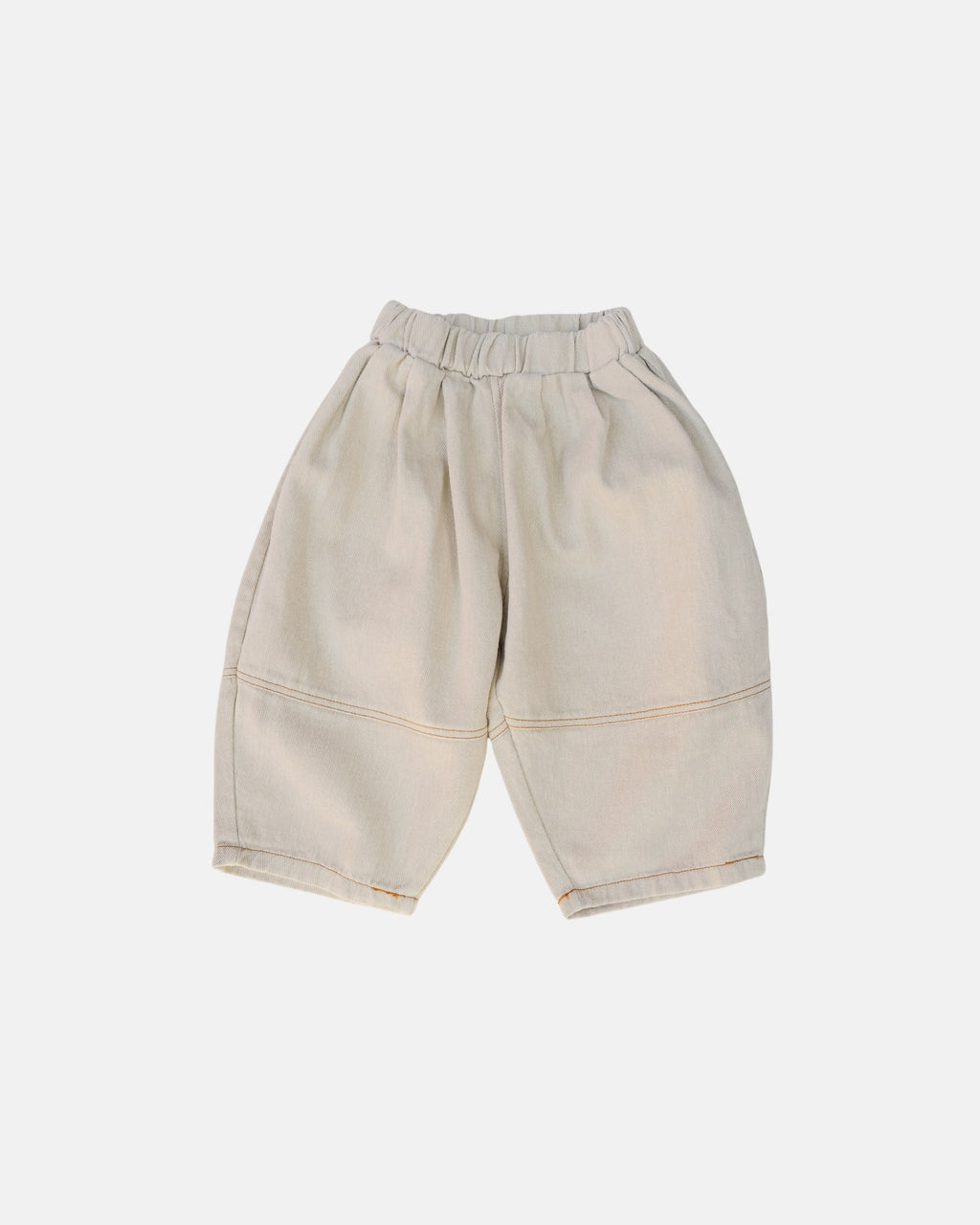 Twill Barrel Pants (Beige)